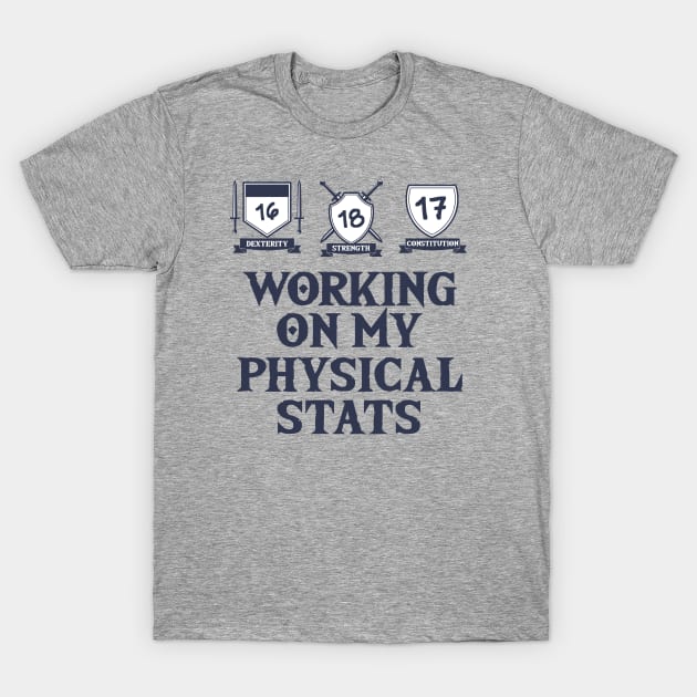 Working on my Physical Stats T-Shirt by NerdWordApparel